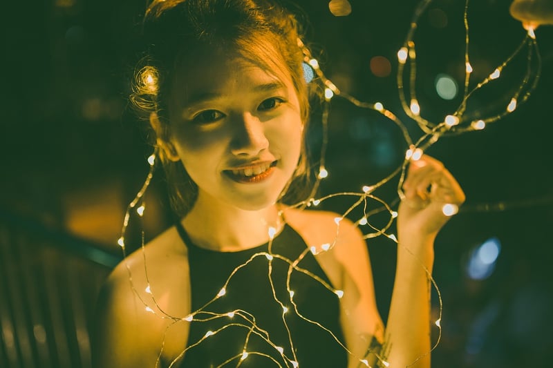 Twinkling Lights in the Garden